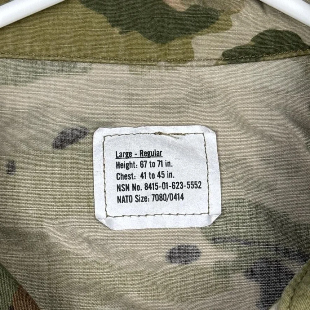 Short Bark Industries Coat Mens Large Camo Army Combat Uniform ACU‎ Ripstop OC - Picture 4 of 13